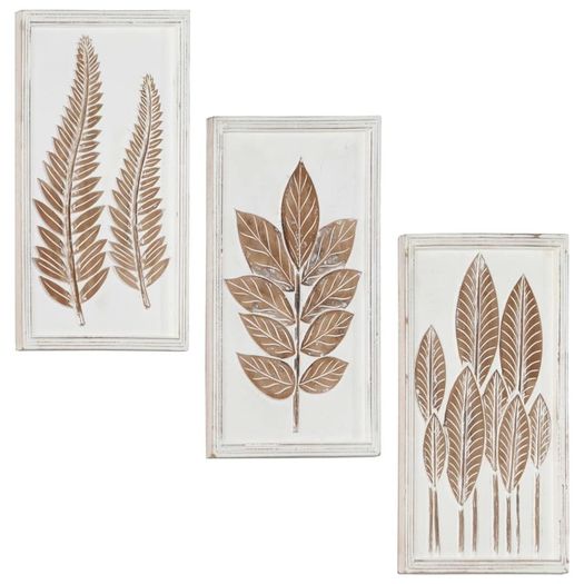 Hand-Carved Wall Panels 3 pcs MDF 40x60x1.5 cm
