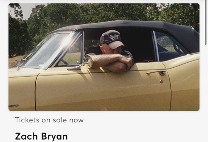 Zach Bryan Sitting tickets - Saturday June 20th (Cork)