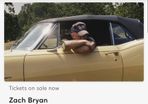 Zach Bryan Sitting tickets - Saturday June 20th (Cork)