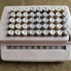 Antic Bell Punch PLUS 509LD Mechanical Calculator Comptometer from 60s