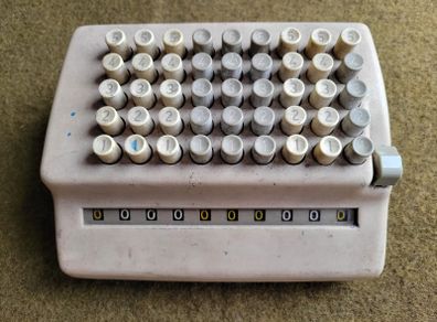 Antic Bell Punch PLUS 509LD Mechanical Calculator Comptometer from 60s
