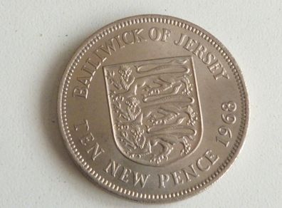 Uncirculated Jersey 10 pence