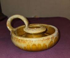 Youghal Pottery Chamberstick Candle Holder