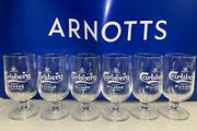 carlsberg beer half pint glasses brand new
