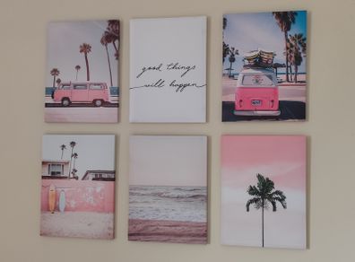 6-Piece California Surf Canvas Set