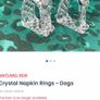 Pair of  crystal vintage crystal glass dogs. Rare find Image 8