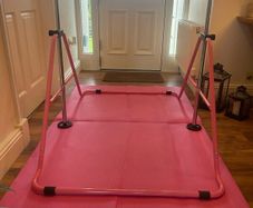 Pink Gymnastics Bar with Mat