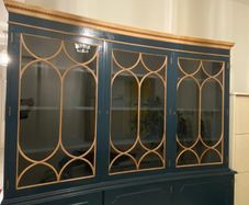 Antique Display Cabinet / Bookcase with glass doors
