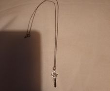 sterling silver chain with 21st key