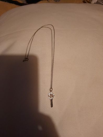 sterling silver chain with 21st key