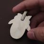 Vintage Floral Desgin Brass & Turqouise Pendant Image 4