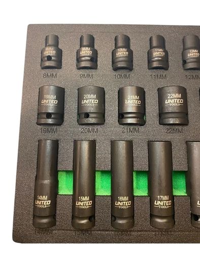 United Tools 35pc 1/2" Deep & Shallow Impact Socket Set