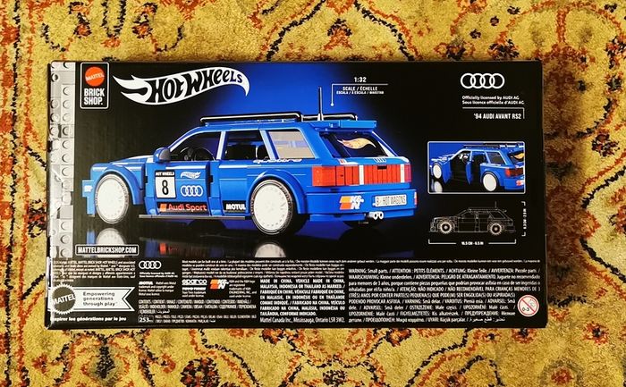 Mattel Brick Shop Hot Wheels Audi Avant RS2 Building Toy Kit