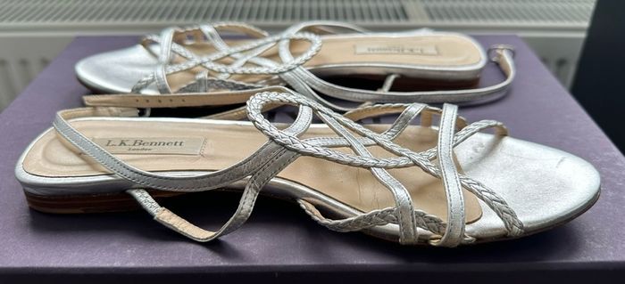 Silver LK Bennett sandals - sz 6