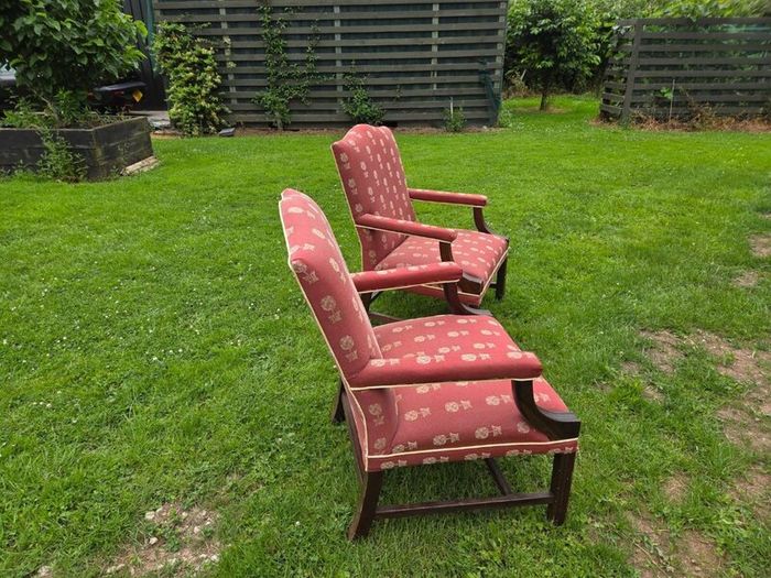 Pair of high quality hardwood chairs