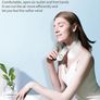 Portable Neck Fan Bladeless Hands Free Usb Rechargeable Battery Operated Neck Fans with 360 Degree Cooling, 3 Speeds Personal Headphone Design Mini Small Leafless Fan for Men Women Adult Kids Image 4