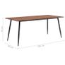 Dining Table Brown 180x90x75 cm MDF Image 6