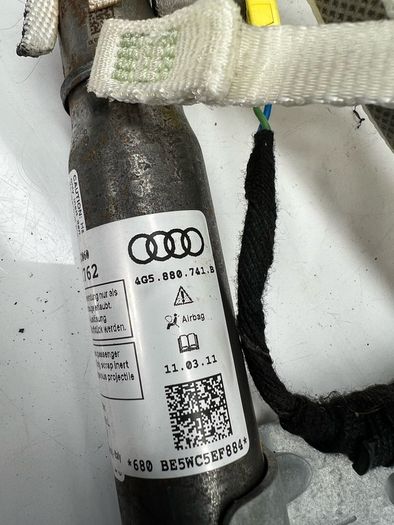 AUDI A6 C7 Sedan Left Side Roof Curtain 4G5880741B 2012 A2l4b28s