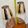 Glass and Rose Gold Glass Vases or Decorative Glassware Pieces Image 4