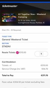 All Together Now Ticket 2026