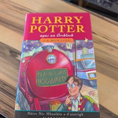 Rare Irish language edition of Harry potter and the philosopher stone book