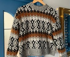 Retro 70s Style Knit Jumper