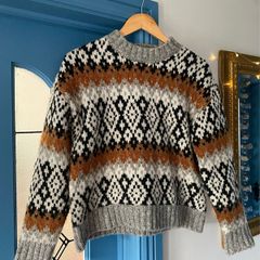 Retro 70s Style Knit Jumper