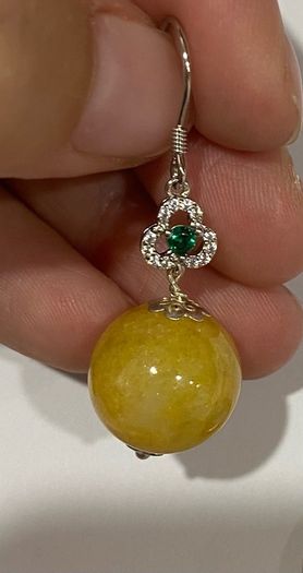 Jade earring set