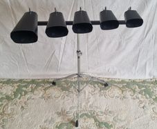 5 Cowbell Set with Stand