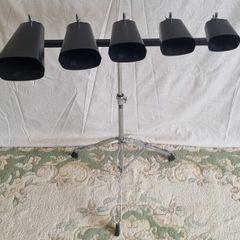 5 Cowbell Set with Stand