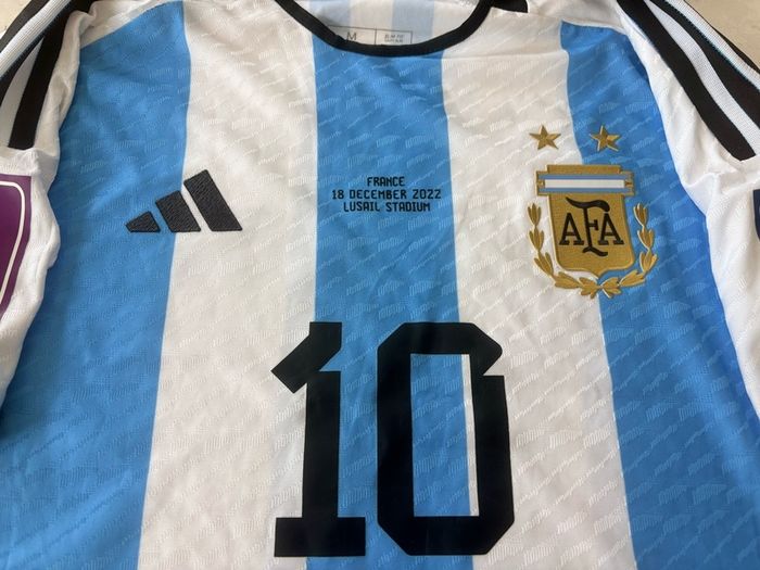 Lionel Messi Signed Argentina Qatar 2022 World Cup Final Winners Shirt Plus COA