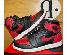 2016 Nike Air Jordan 1 Retro Hi Bred Banned UK8
