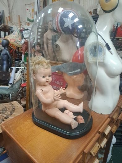 Vintage Large Glass Bell Jar /Dome