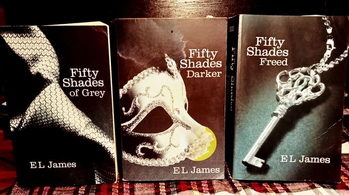 E L James .  Fifty Shades Of Grey Trilogy.