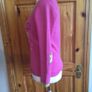 And Golf With Love Pink Yellow V Neck Wool Cashmere Blend Jumper size L Uk 14 Including Postage Image 4