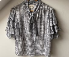 Reset by Jane Frill Sleeve Blouse