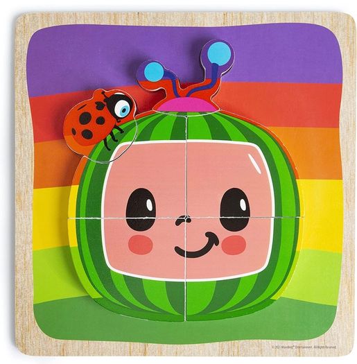 X 3D Wooden Puzzles - Early Development & Activity Toys - CoComelon Toys - CoComelon Puzzle - Wooden Puzzles - Baby Toys - Jigsaws For Children age 2