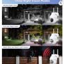 GALAYOU 2 pack - 2K Security Camera Outdoor, 360 CCTV Camera, Home Security WiFi Camera with Color Night Vision, Pan-Tilt View Image 5