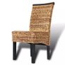 Dining Chairs 2 pcs Abaca and Solid Mango Wood Image 4
