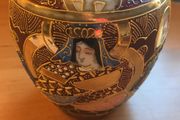 Japanese hand painted vase