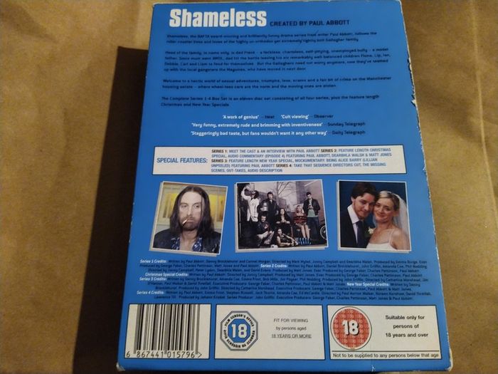 Complete Shameless Series 1-4 Dvd Boxset