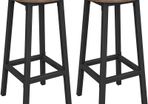 Set of 2 Bar Stools Kitchen Chairs - Free Delivery Nationwide