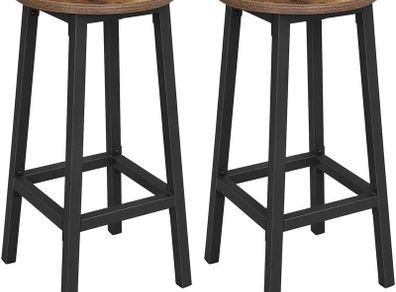 Set of 2 Bar Stools Kitchen Chairs - Free Delivery Nationwide