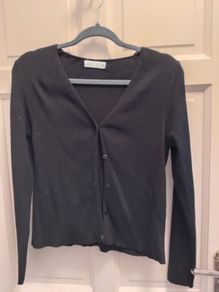 black ribbed cardigan 14 to 16 used once