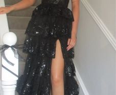 Dani's showroom black debs dress, formal dress prom dress