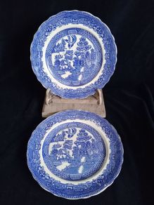 antique willow plates
