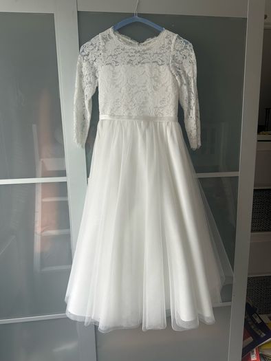 Ivory Flowergirl Dress Age 8