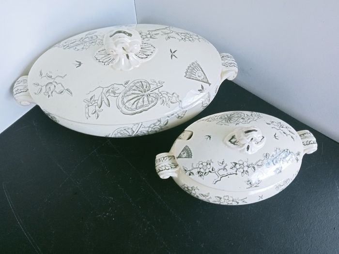 Antique 1870' George Jones pottery  NEBO dinnerware