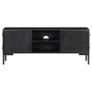 TV Cabinet Black 115x30x46 cm Solid Mango Wood Image 4