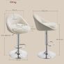 2 x bar stools luxury fleece stools Image 4